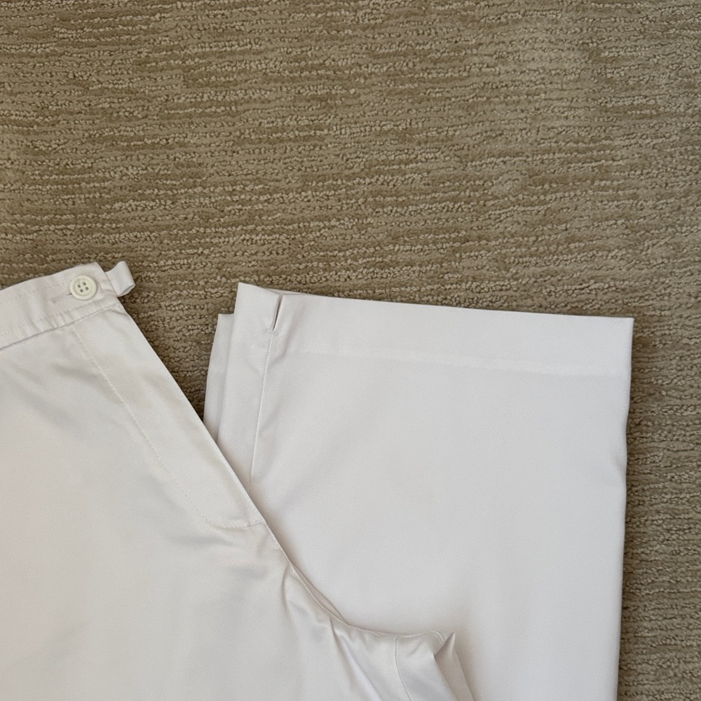 CB Collections White Wide Leg Pants, Size 12 short. - Picture 6 of 11